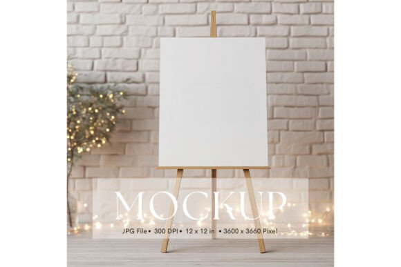 Elegant Wedding Welcome Sign Mockup for Your Designs