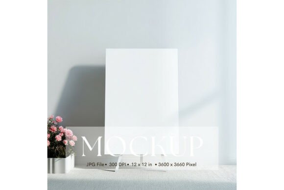 Elegant Welcome Sign Mockup for Your Artwork