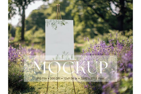 Elegant Welcome Sign, Wedding Sign Mockup_18