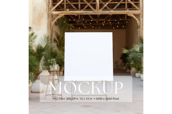 Elegant Welcome Sign, Wedding Sign Mockup for Your Designs