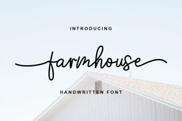 Farmhouse Font: A Handwritten Typeface for Elegant Designs