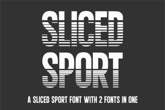 JP Sliced Sport Font: Bold Display Typeface for Creative Projects