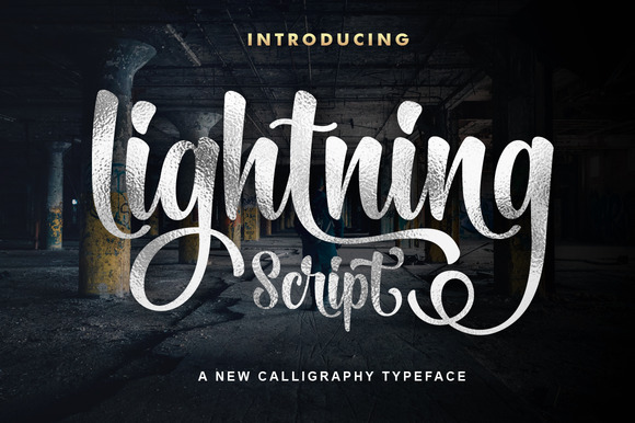 Lightning Script: A Handwritten Font for Elegant Design