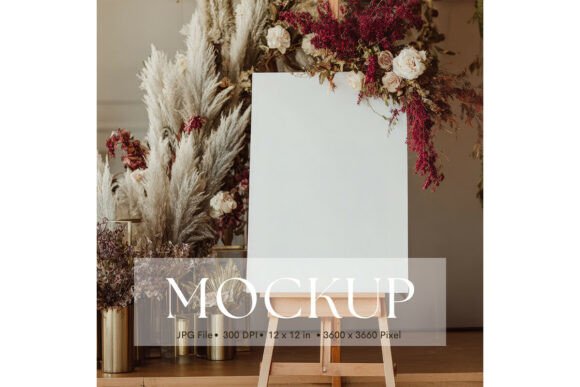 Welcome Sign, Wedding Sign Mockup_147: Elegant Display