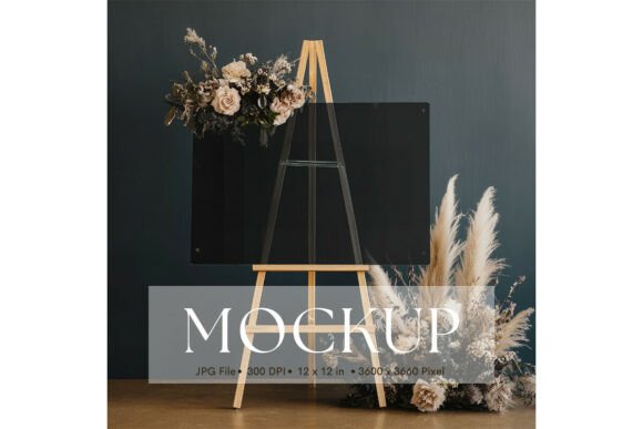 Welcome Sign, Wedding Sign Mockup_151: A Designer's Preview Tool