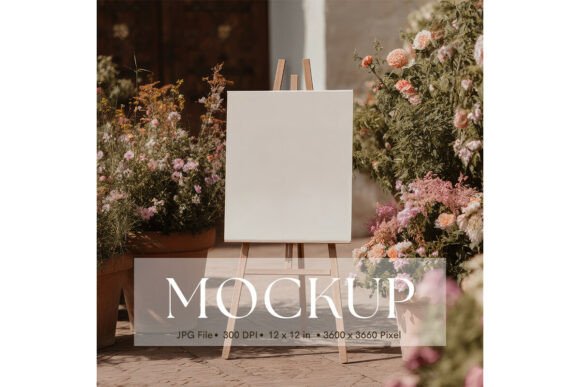 Welcome Sign Wedding Sign Mockup_156: A Clean Display for Your Art