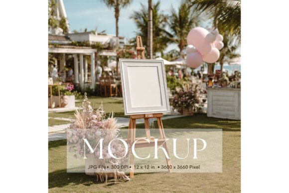 Welcome Sign, Wedding Sign Mockup_163