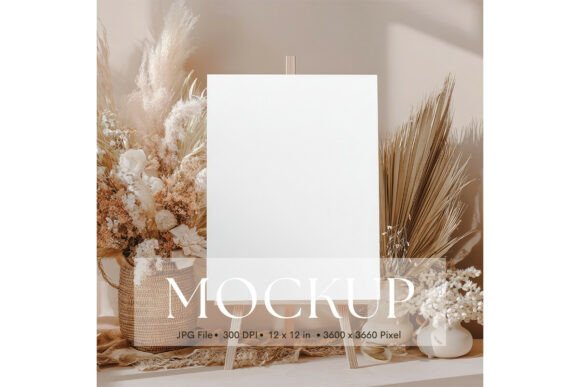 Welcome Sign, Wedding Sign Mockup_213: A Clean Canvas for Your Design